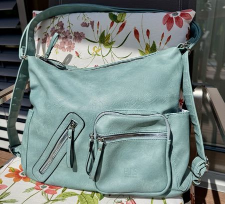 Trendige H.I.S. Handtasche/Rucksack in Mint - Top Zustand!