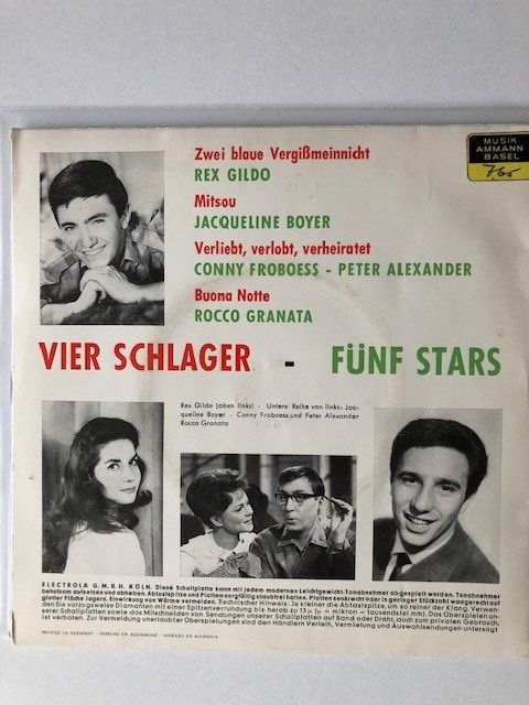 Dischi in vinile: Peter Alexander, Conny Froboess, Rex Gildo... – Usato da Aarwangen venduto da Jukebox3 2
