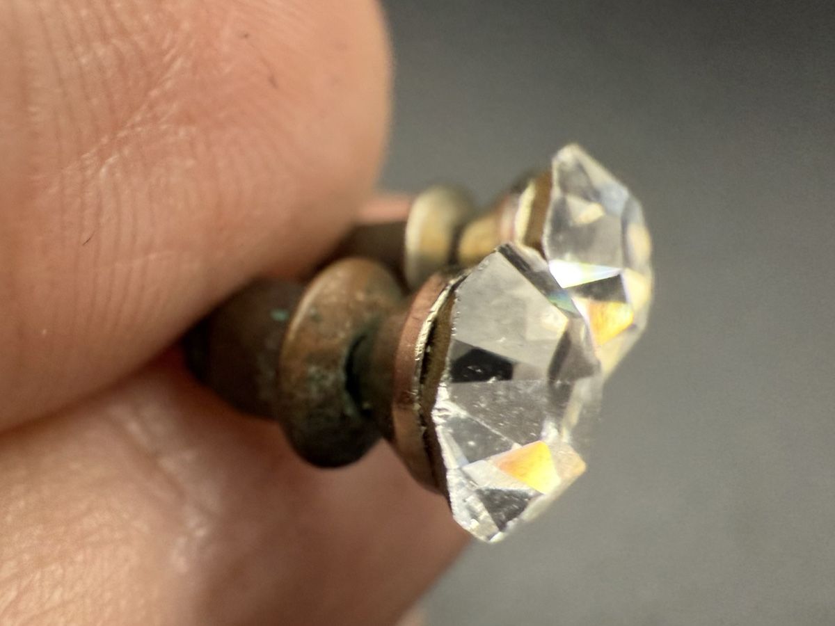 Ohrringe & -stecker: Vintage Kristall Loch Ohrringe – Gebraucht aus Lamone von LaCantinaMagica 6