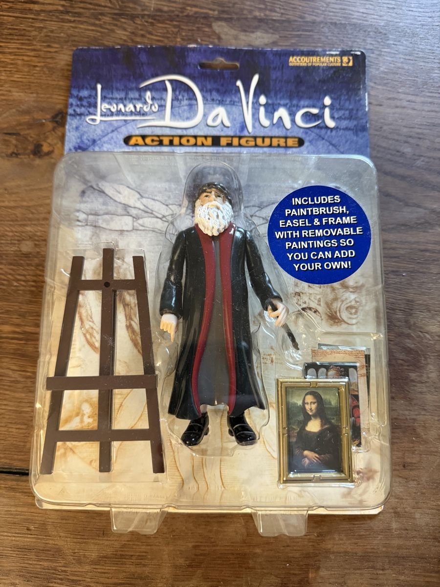 Statuette: Leonardo Da Vinci Actionfigur – Nuovo e nell'imballaggio originale da Aarau venduto da Panjo3