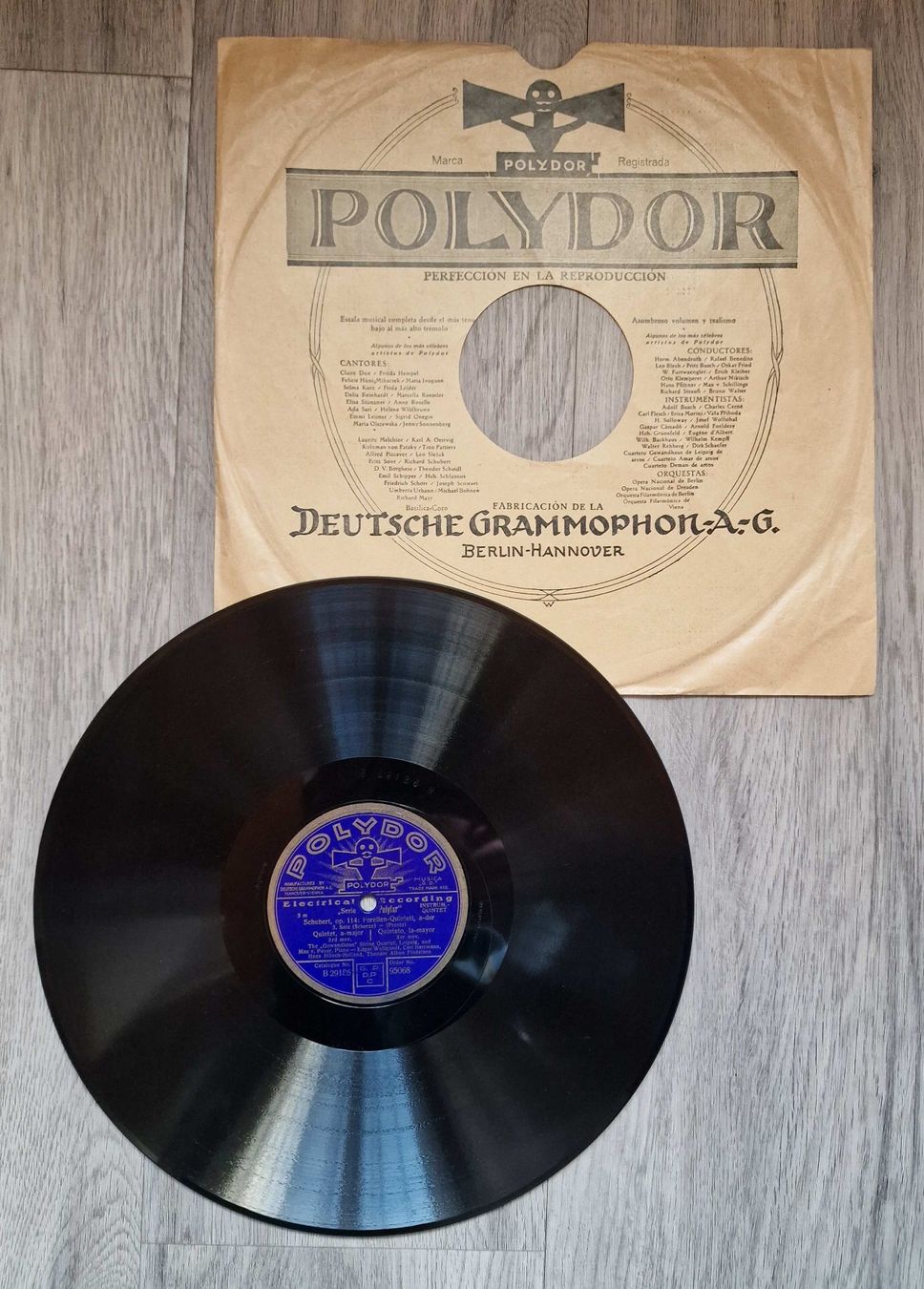 Dischi in vinile: 5 Schellackplatten  -  Bach, Schubert, Lehar etc. – Usato da Röthenbach i. E. venduto da Heureka5 1