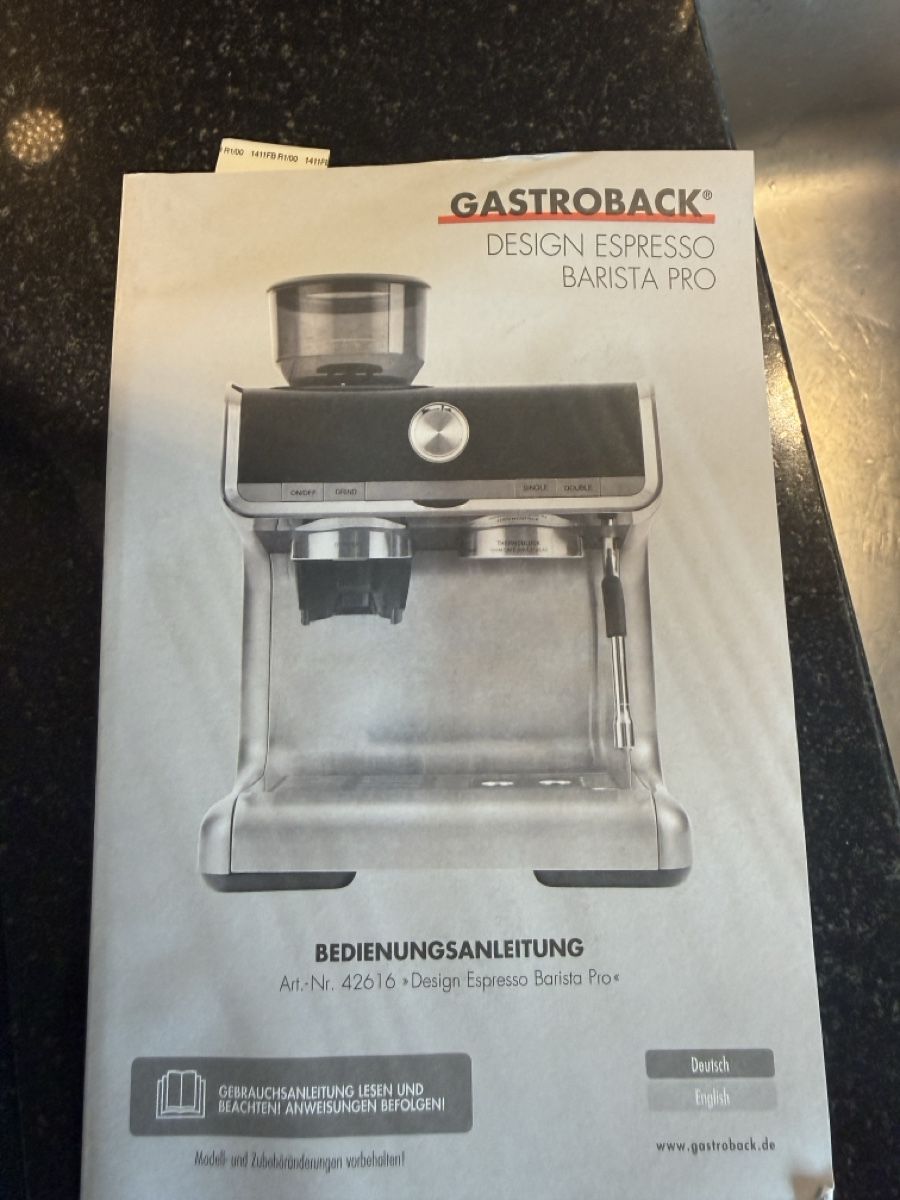 Macchine per caffè & Macchine per espresso: Gastroback Design Espresso Barista Pro / NEU – Nuovo e nell'imballaggio originale da Thierachern venduto da phipens 7