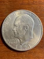 (20) One Dollar USA 1971-S, Eisenhover 40% Silber