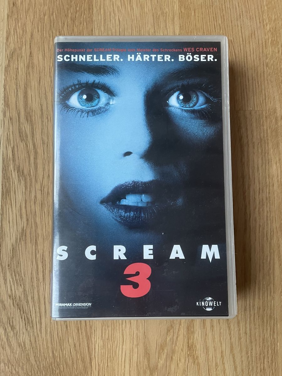 Alle VHS: Scream 3 VHS – Gebraucht aus Basel von ece2108