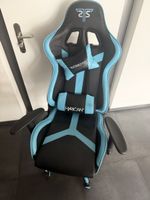 Gaming Stuhl schwarz-blau gebraucht