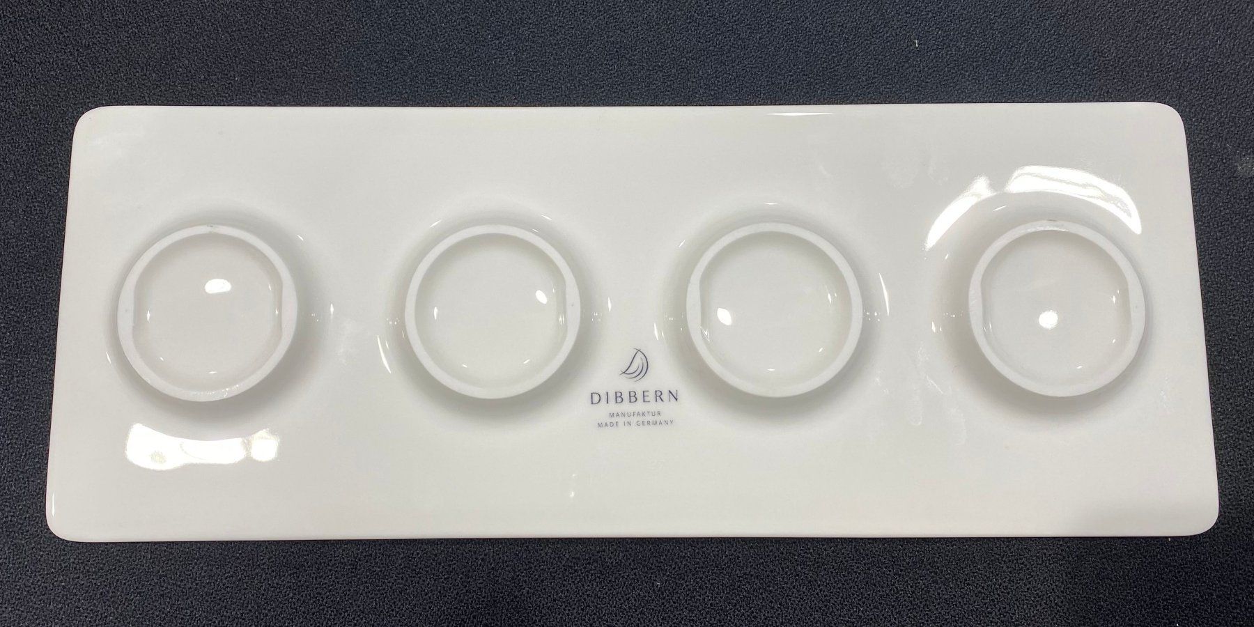 Dibbern Piatti: DIBBERN - FINE BONE CHINA - Teller/Tablett 13x34 cm weiss – Usato da Bern venduto da Cucina10 2