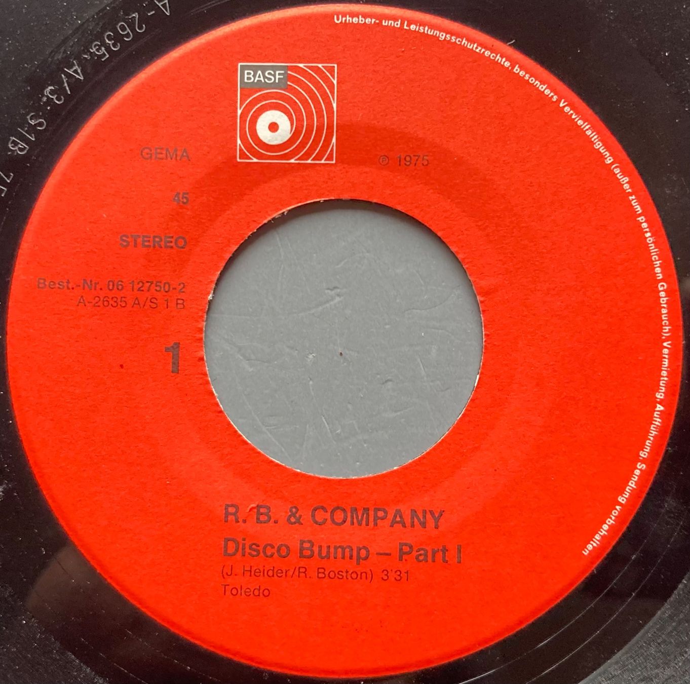 Dischi in vinile: R.B. & COMPAGNY - DISCO BUMP – Usato da Poliez-Pittet venduto da Newtown-Records 2