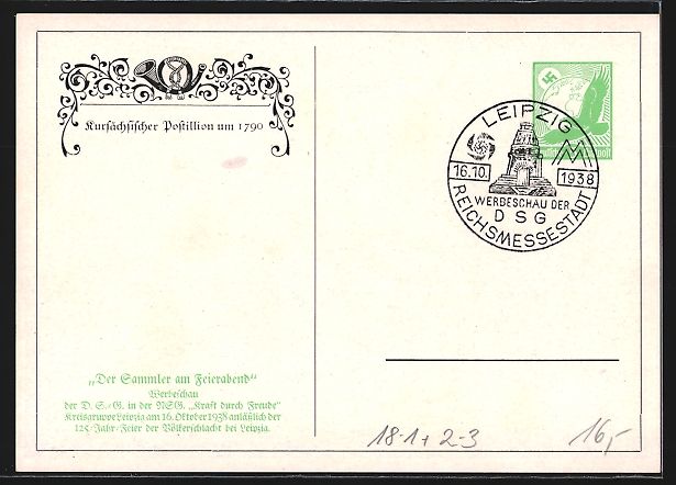 Entiers postaux: Kursächsischer Postillion um 1790, Ganz – D'occasion à Berlin par bartko-reher 1