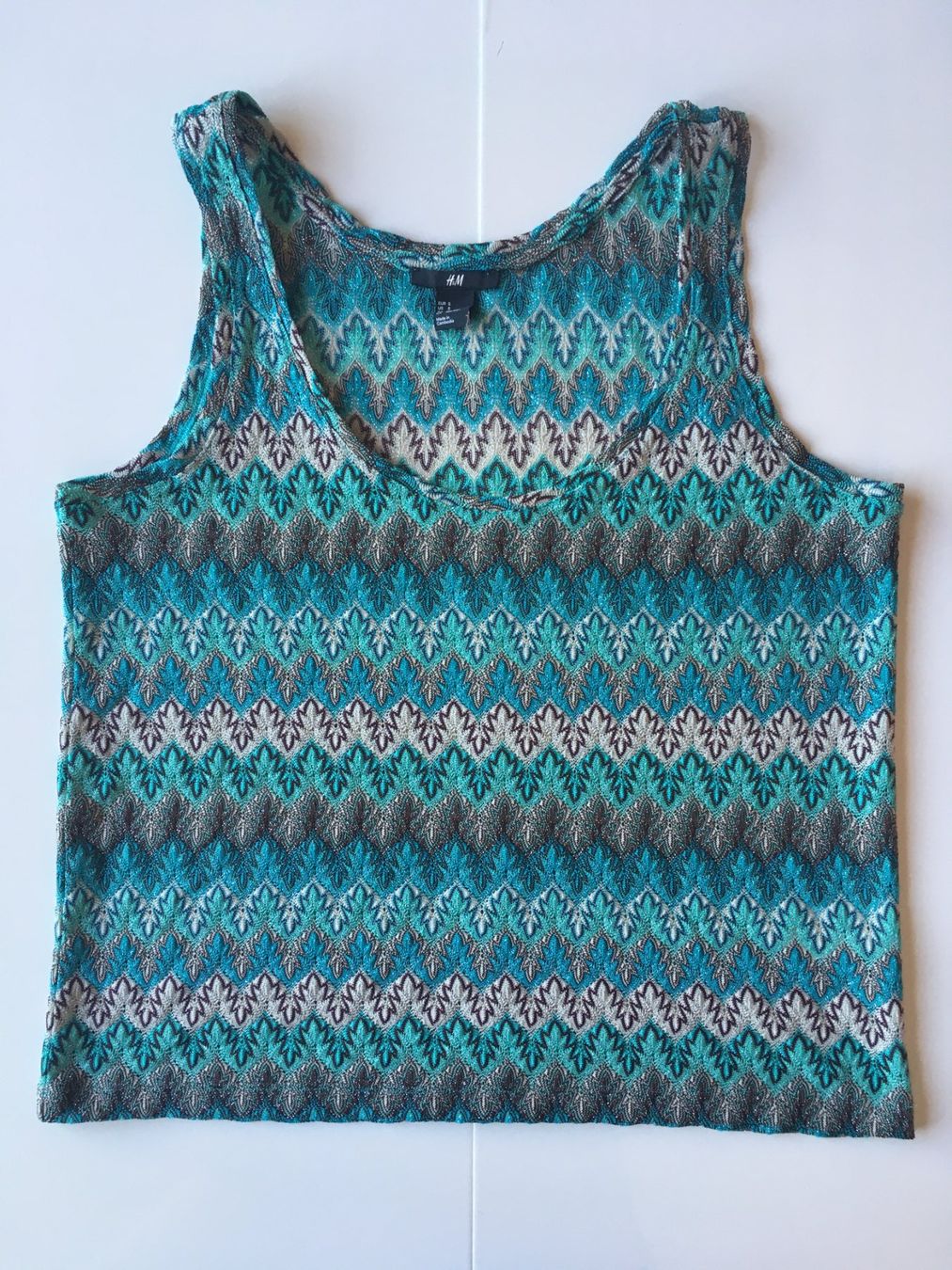 H&M Tops: Débardeur bleu turquoise - taille S – Gebraucht aus Troinex von Irisglo