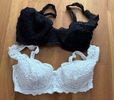 Amourette Triumph spitze BH 2 bra weiss schwarz 70E 32DD