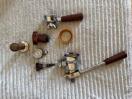 La Pavoni Europiccola – Set mit Holzgriffen + Zubehör
