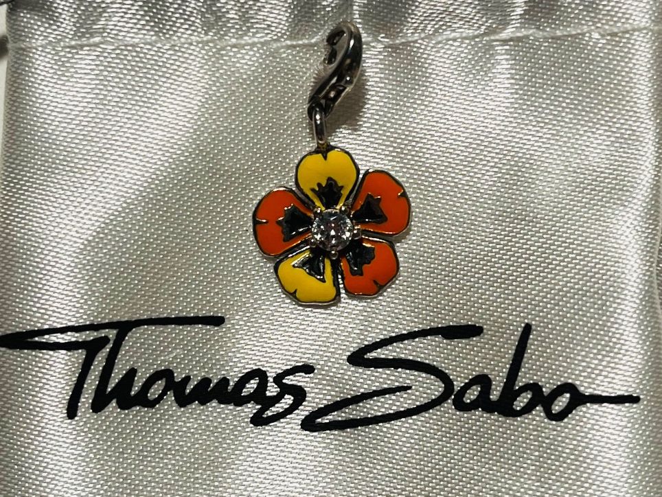 Thomas Sabo Ciondoli: Thomas Sabo Charm Blume Bunt 925 Silber – Usato da Winterthur venduto da har_vb7b 2