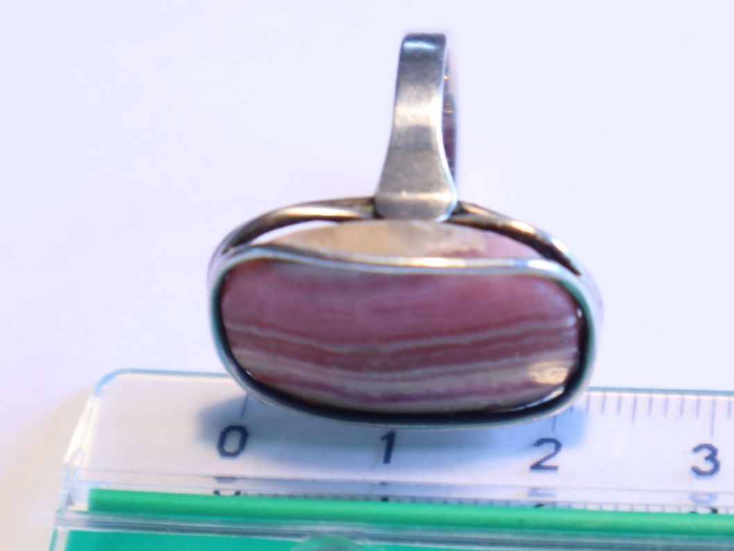 Ringe: Vintage Silberring 800 mit Rodochrosit Stein, Grösse 52 – Gebraucht aus Baden von TellsKuchenhaus 8