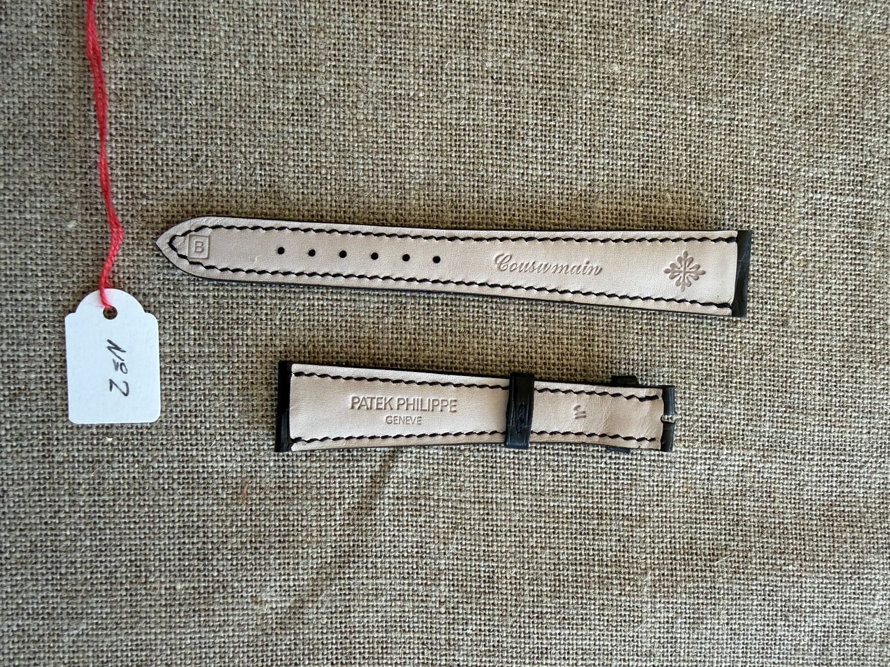 Bracciali & Braccialetti: Patek Philippe  Uhrenband 19x14 Handgenäht – Nuovo e nell'imballaggio originale da Wolfertswil venduto da Schorsch3 2