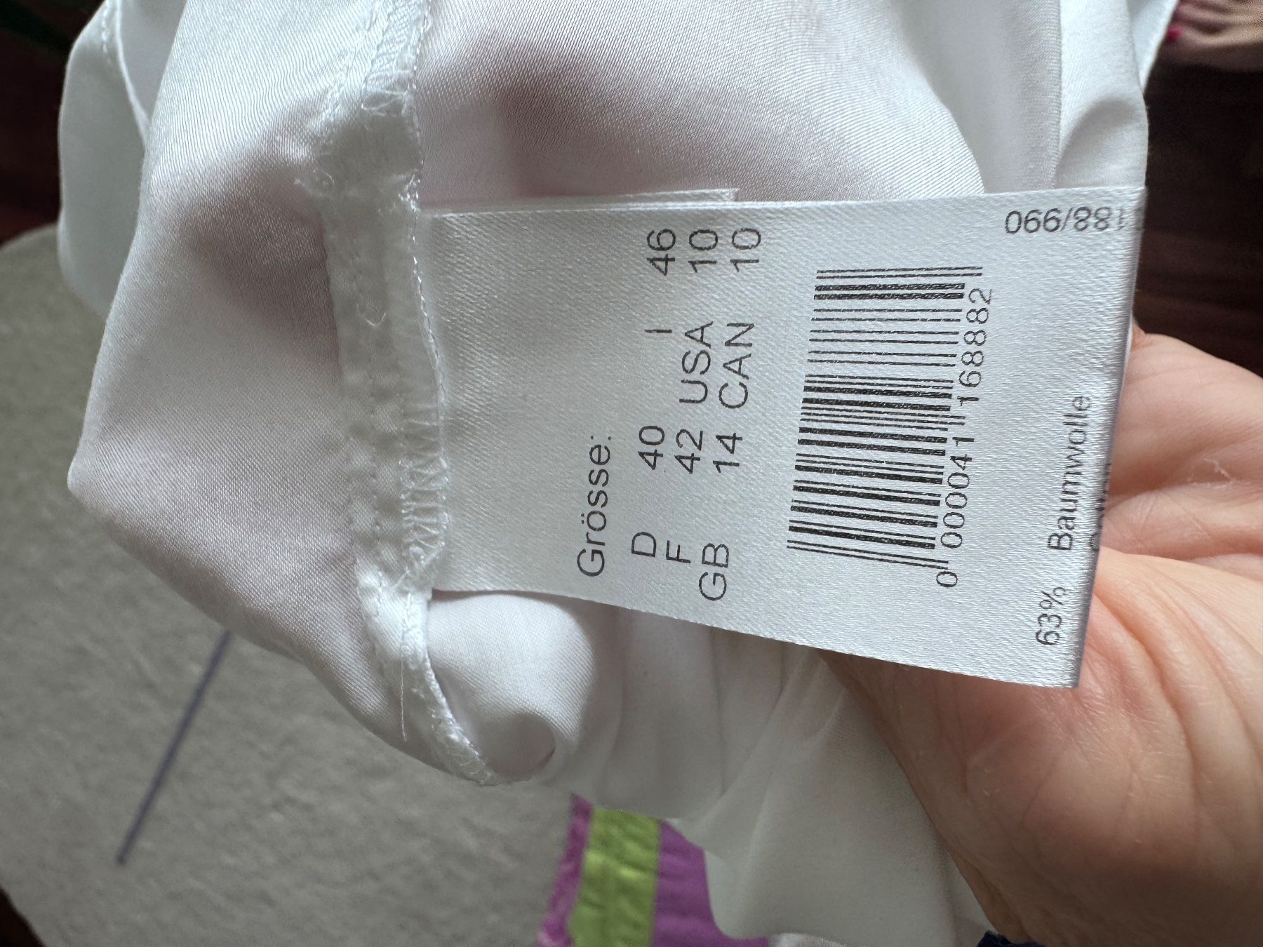 Chemisiers: ST.EMILE Bluse weiss Gr 40 NEU – Neuf (Voir description) à Zuerich par Moochie 4