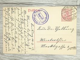 TR13 Carte Postale + Timbre Allemagne 1919