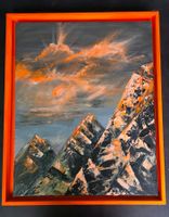 L'éclat des montagnes » – Peinture originale encadrée 50×40