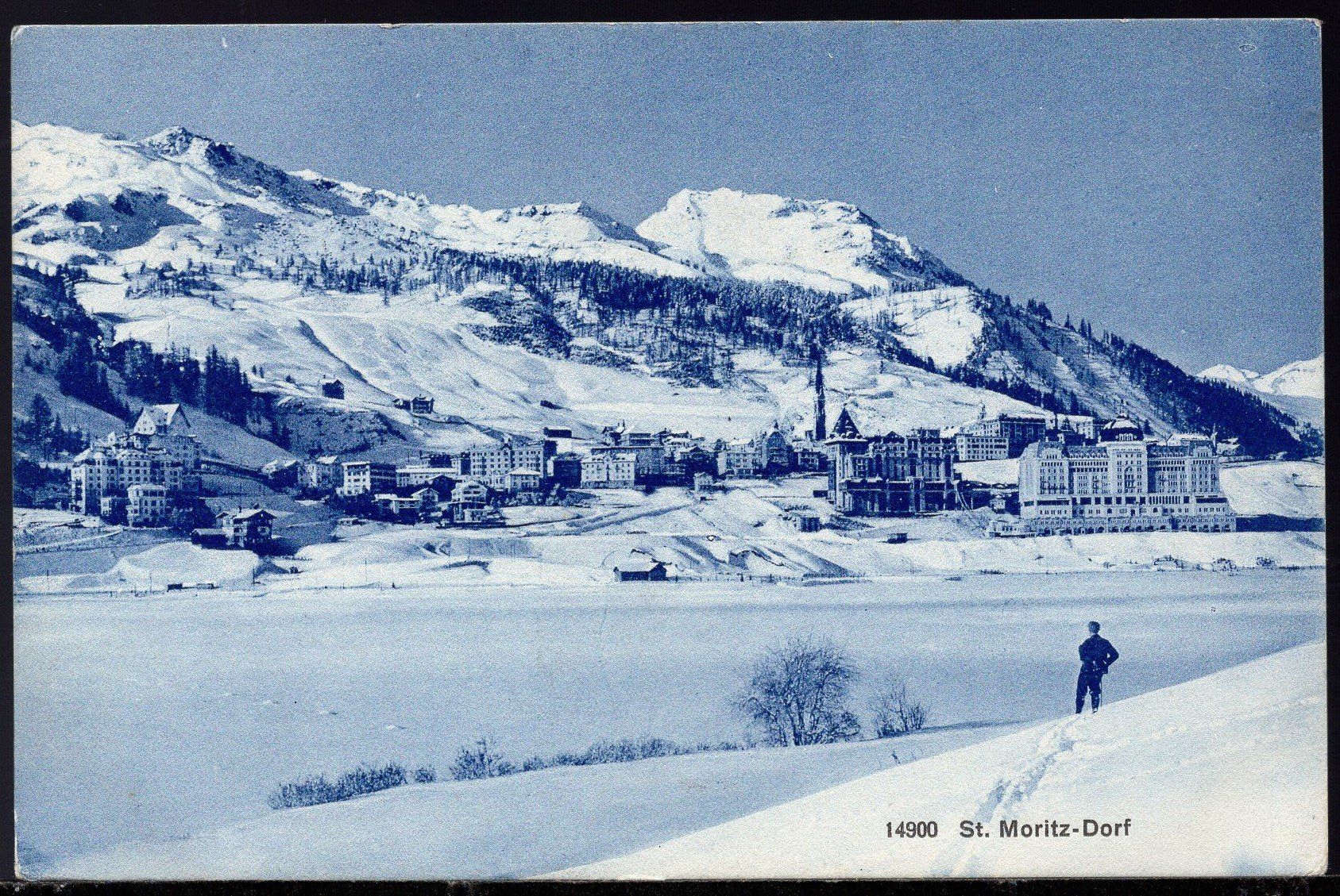 Cartes postales: St.  Moritz - Dorf     Winterlandschaft  1910 – D'occasion à Aarau par kufi44