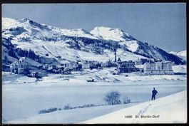 St.  Moritz - Dorf     Winterlandschaft  1910