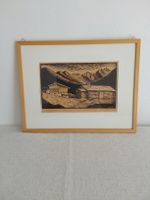 Willy Thaler.Orig.Holzschnitt 38x48cm. mit Rahmen 