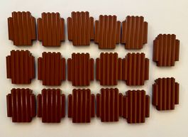 Lego Wikinger-Fort Paneele 17stk. vom Set 7019 Reddish Brown