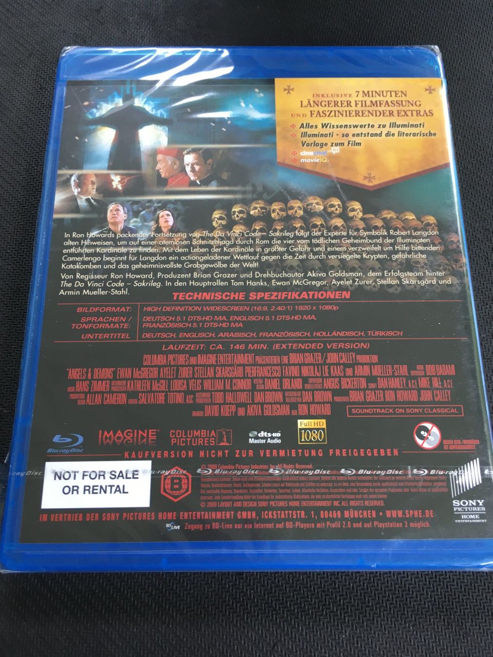 Tutti i DVDs: Tom Hanks - Illuminati (Blu-Ray) Neu/Sealed – Nuovo e nell'imballaggio originale da St.Gallen venduto da MedienJoe 1