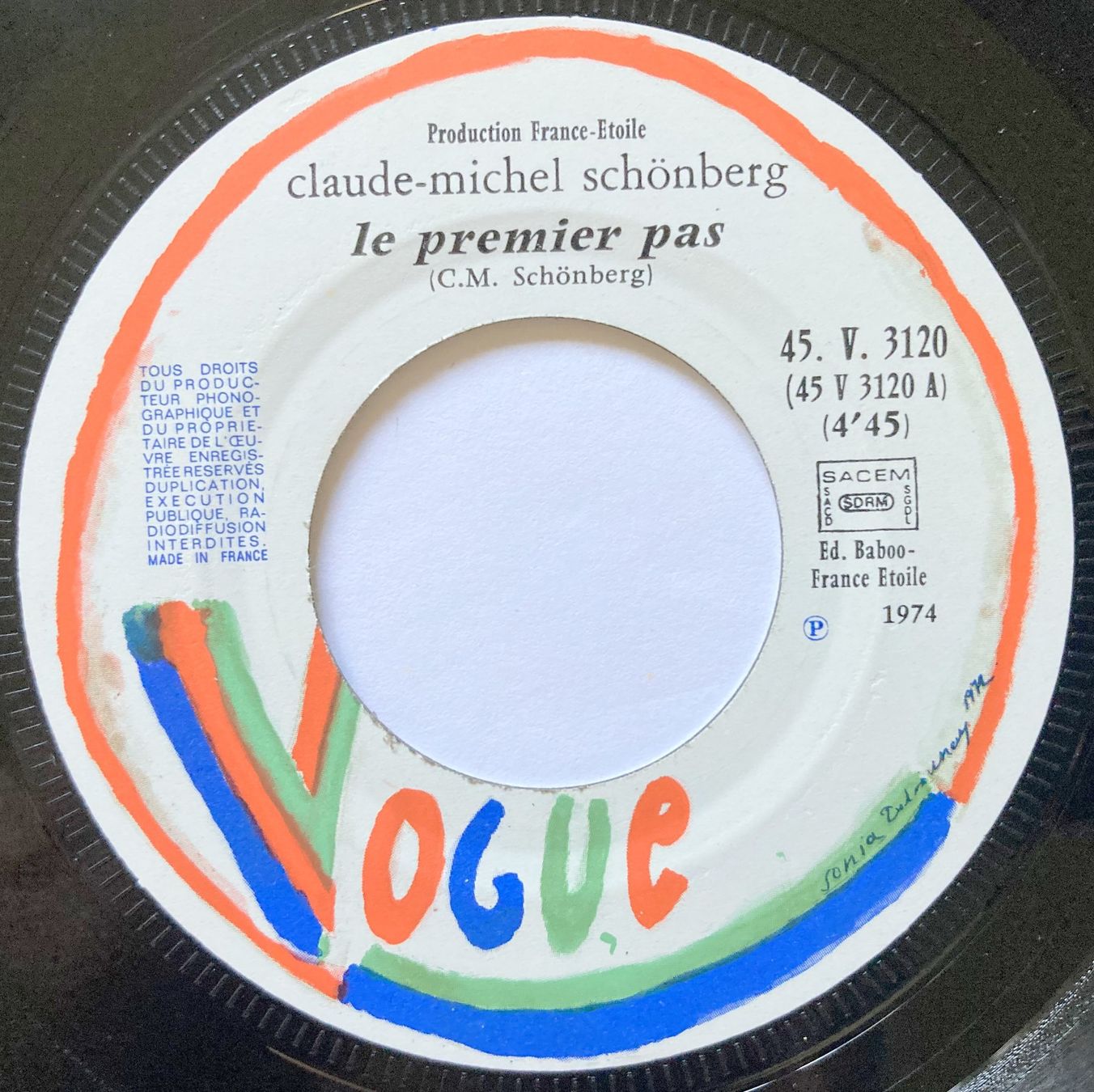 Vinyles: CLAUDE-MICHEL SCHONBERG - LE PREMIER PAS – D'occasion à Bottens par hotter-than-hell 2