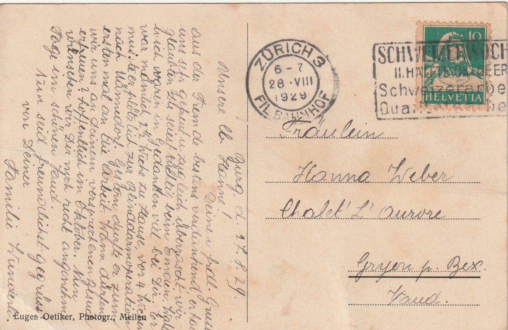 Cartoline postali: Meilen Restaurant Burg – Usato da Rorschacherberg venduto da fratovi2 1