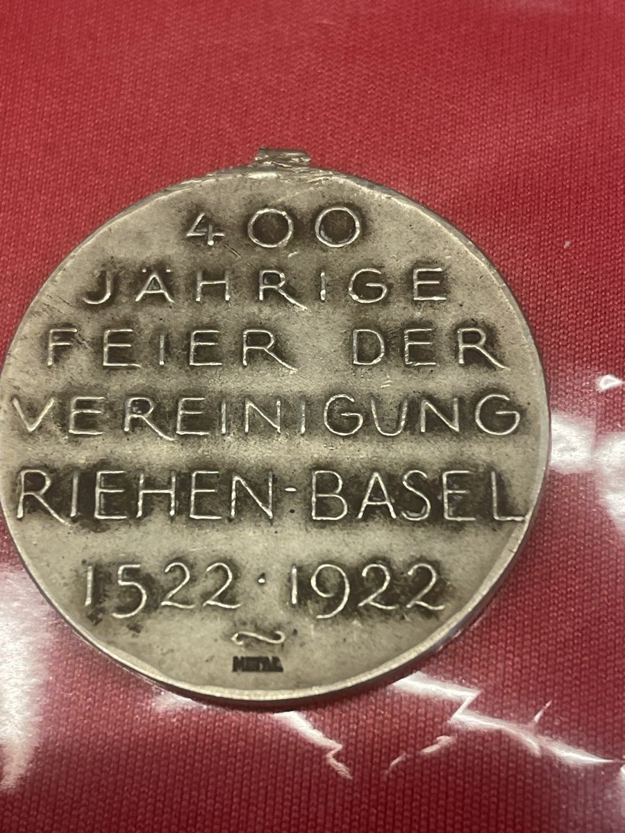 Medaillen: 400 Jahre Riehen Basel – Gebraucht aus Basel von Nataly1966 1