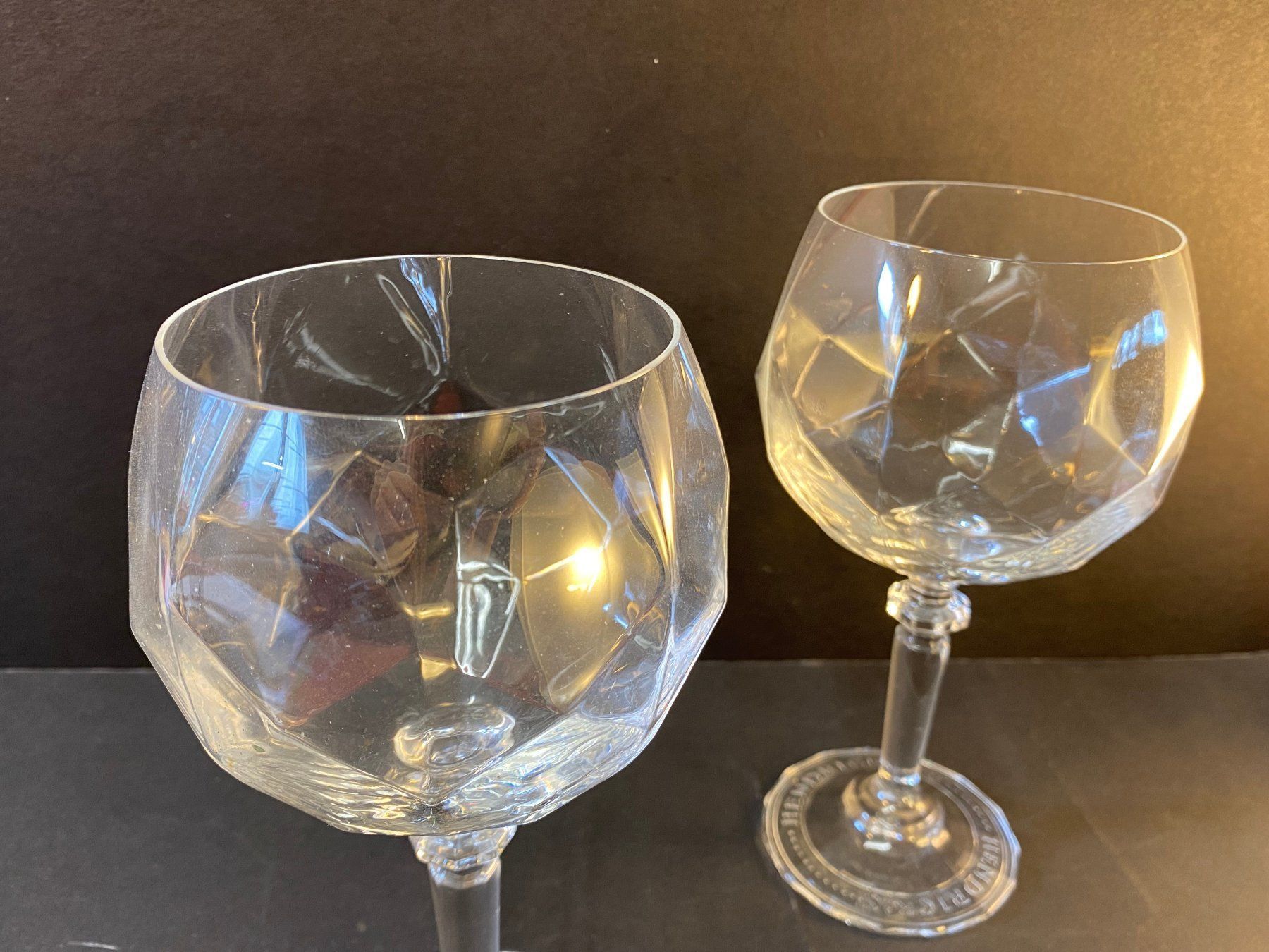 Bicchieri: Vintage 2 Kristall Gläser – Usato da Schaffhausen venduto da vintageville 5