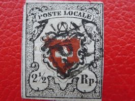 Poste Locale: 14Ib (tiefschwarz) T.34 P.P. im Kästli +Befund
