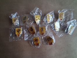 12 versch. Sammler Pins Migros M TRAVEL Vogel . OVP