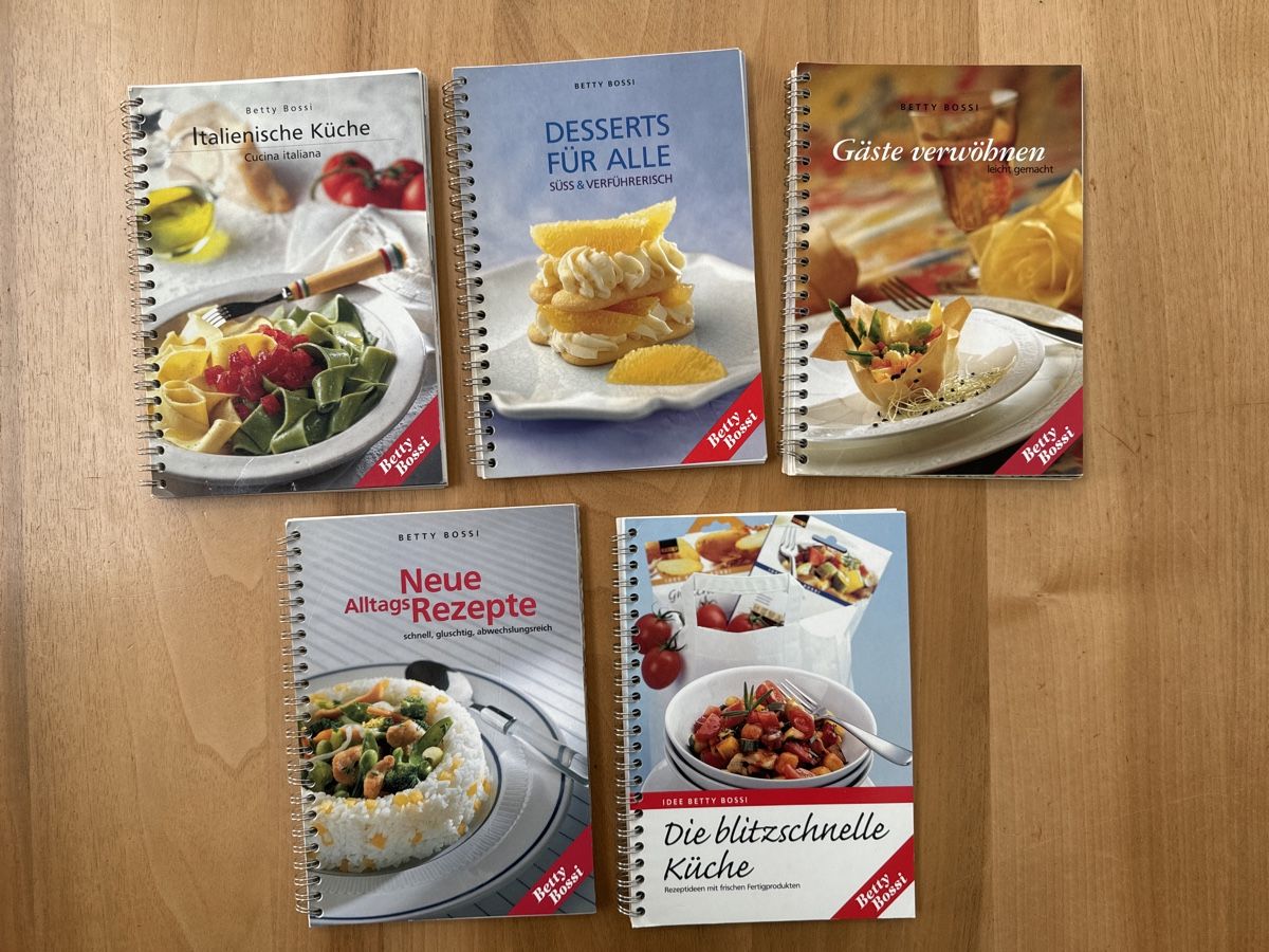 Bücher: 5 Betty Bossi Kochbücher – Gebraucht aus Wermatswil von angre