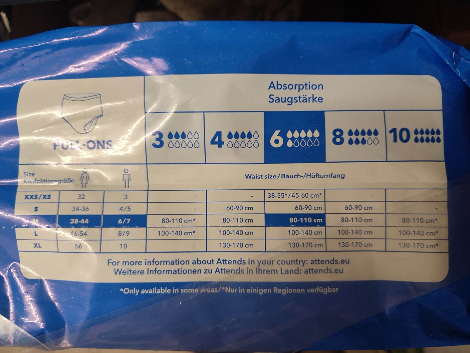 Windeleimer & Windeln: Pants Windeln Attends Pull-ons 18 Stück Inkontinenz Slip – Neu und originalverpackt aus Elfingen von lea_m57j 3