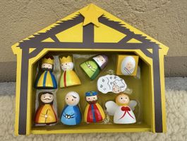 Holz Kinder Weihnachtskrippe 