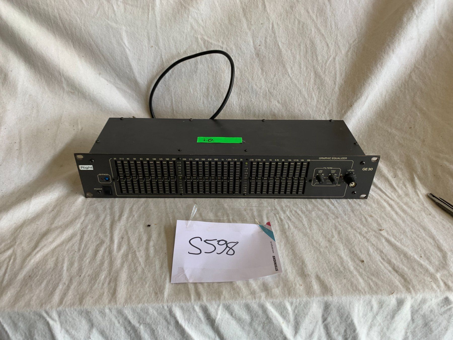 Rane Equalizzatori: Rane GE 30 einkanaliger Equalizer (S598) – Usato da Däniken SO venduto da Profog1