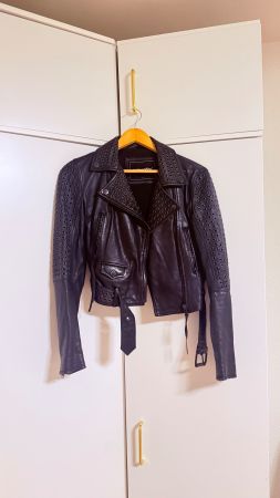 Lederjacke S