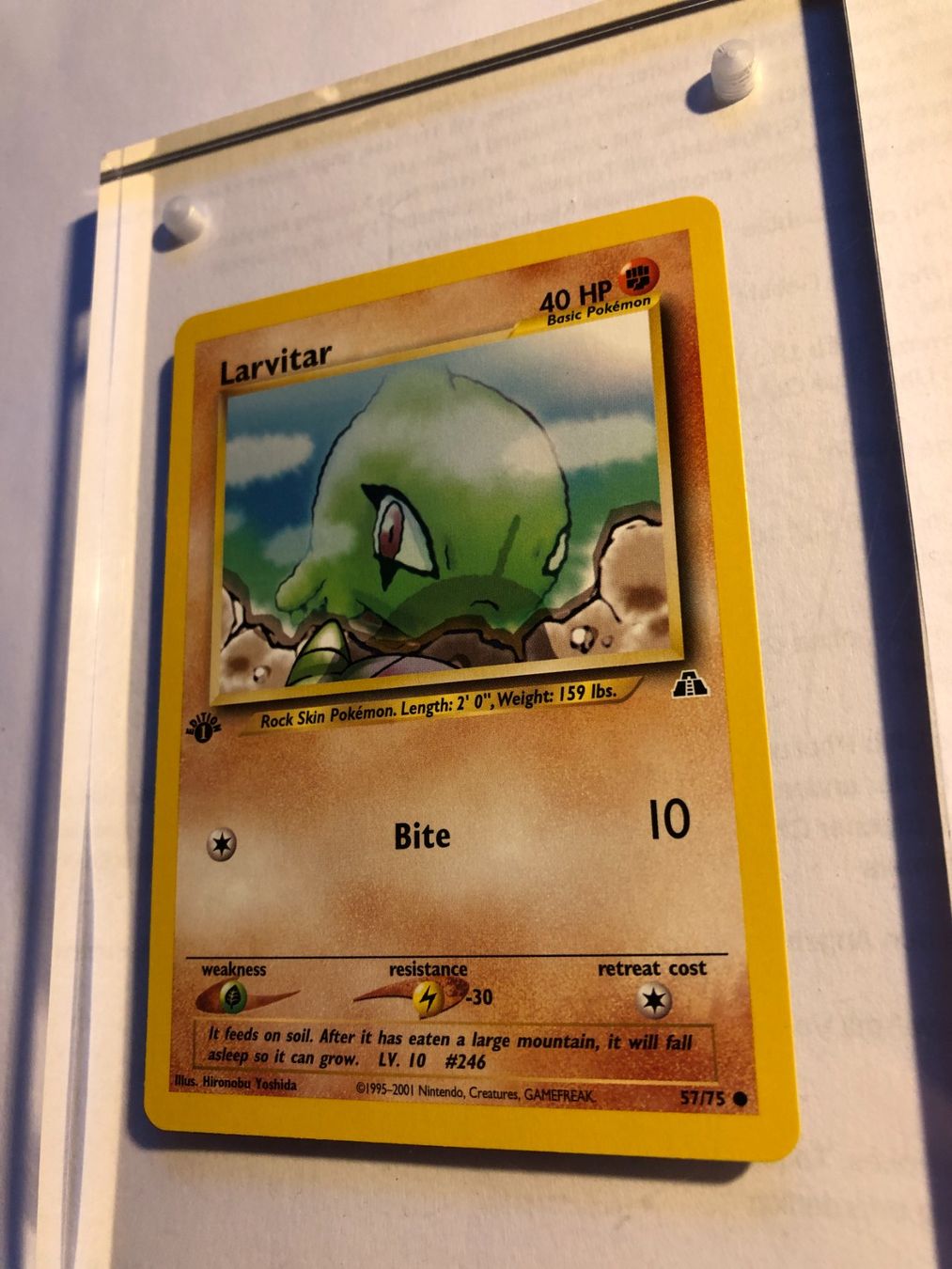Cartes à collectionner: Larvitar 1st Neo Discovery - MINT - ab 1.- – D'occasion à Giubiasco par dan_pr8b 2