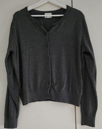 Strickjacke dunkelgrau Gr. XL