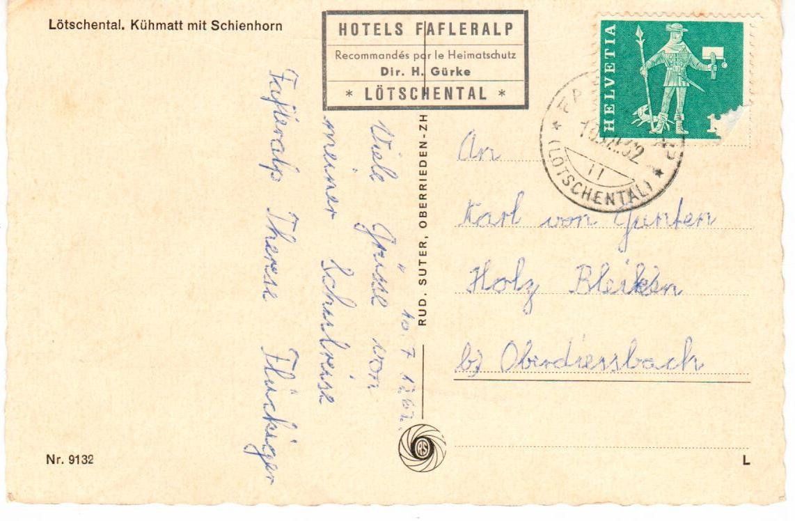 Cartes postales: Lötschental – D'occasion à Wolhusen par Curver9 1