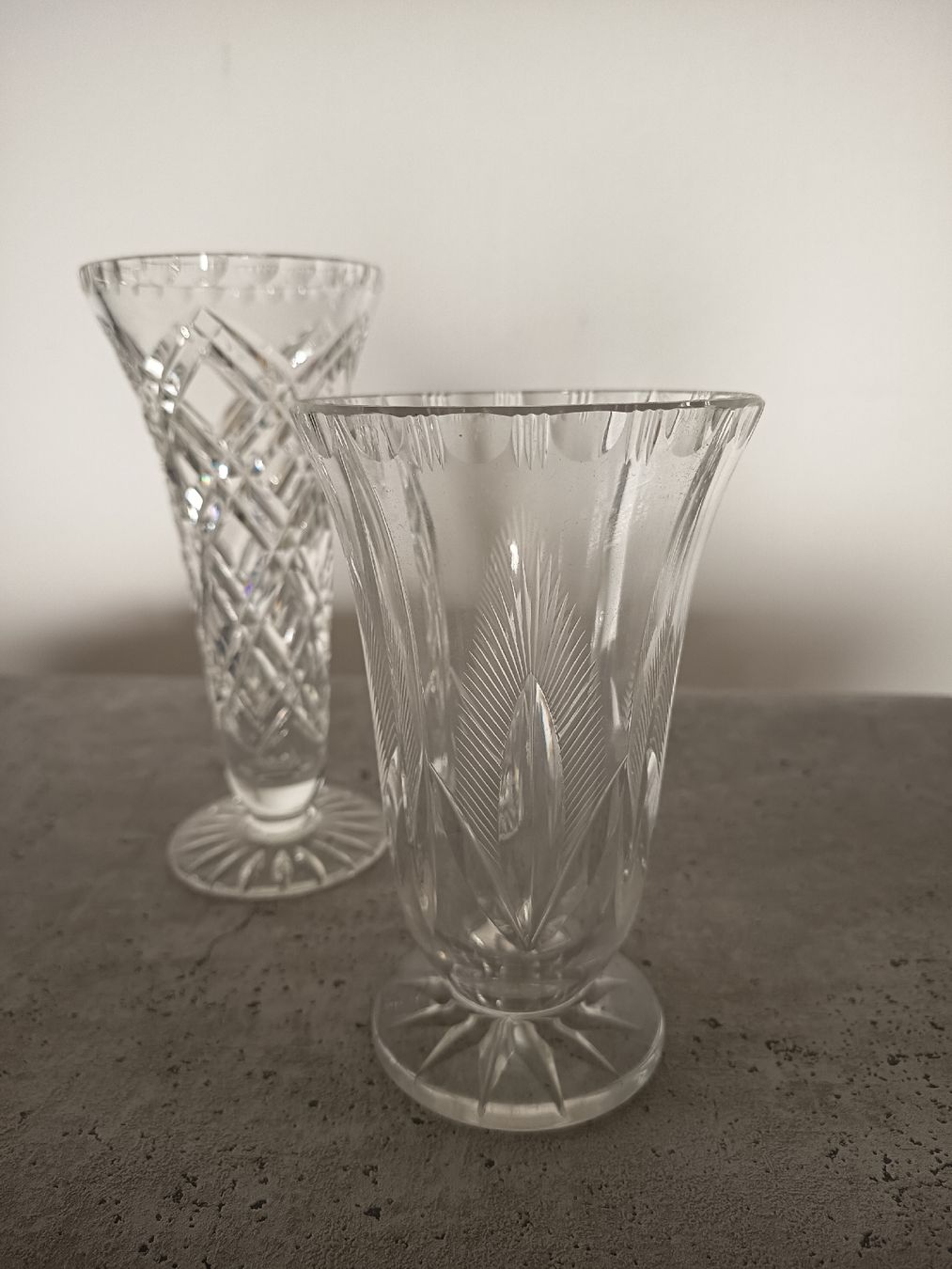 Vasi & Recipienti: Glas Vasen Geschliffen 2 Stück  – Usato da Wangen b. Olten venduto da crea_look 1