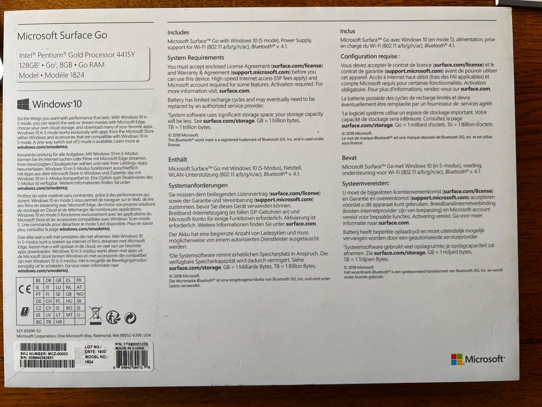 Microsoft Tablet PC: Microsoft Surface Go Tablet mit Stift gebraucht – Gebraucht aus Zürich von livozh 8