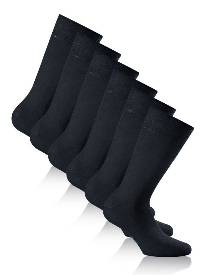 Rohner Calze: Rohner Socken Basic Cotton II 3er Pack  S (35-38) marine – Nuovo e nell'imballaggio originale da Oensingen venduto da Liquidations-Shop