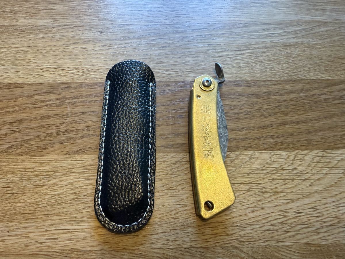 Coltelli tascabile: Higonokami Klappmesser damast – Nuovo e nell'imballaggio originale da Goldingen venduto da Thomas.Perrin 1