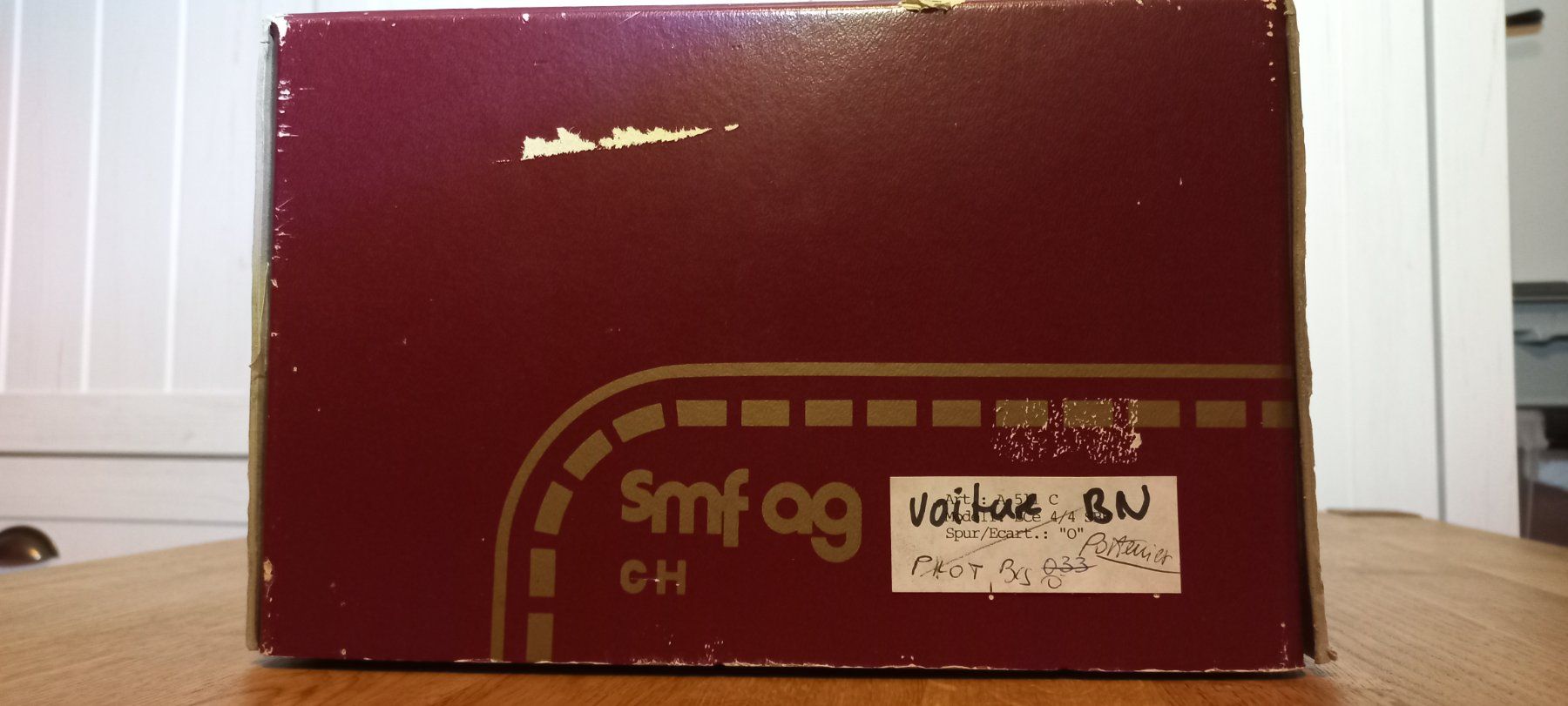 Modellini di ferrovie: Originalverpackung smf SBB BCe 4/4 Spur 0 – Usato da Olten venduto da bananariff 1