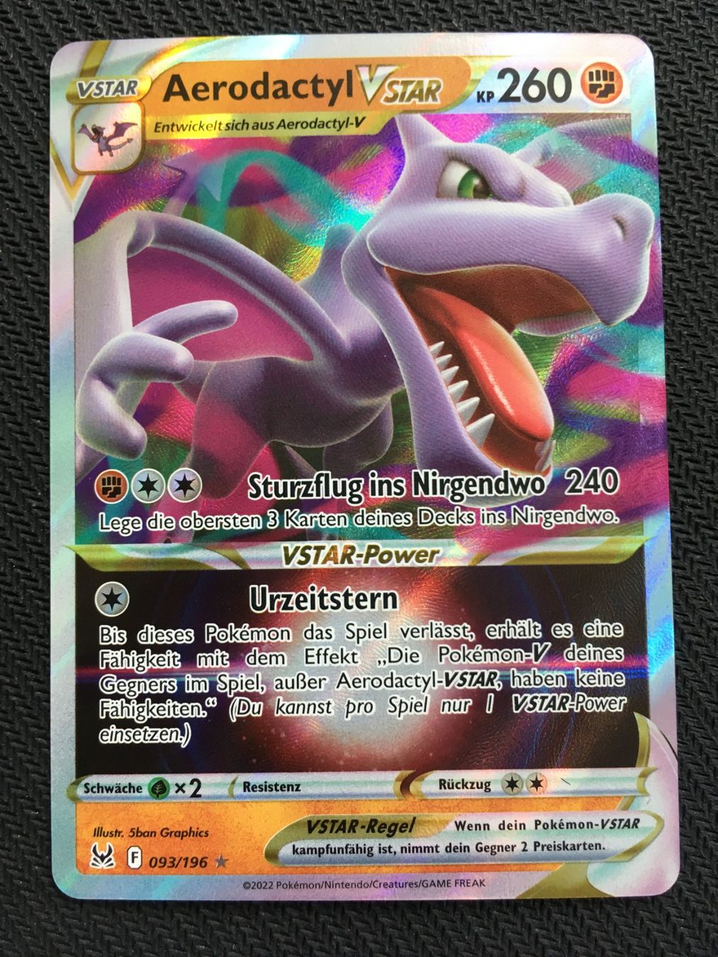 Pokémon Carte collezionabili: Verlorener Ursprung - LOR 093 - Aerodactyl VSTAR - DE – Nuovo (secondo la descrizione) da St.Gallen venduto da Punktchen01