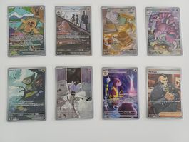 8 Full Art Pokemon Karten diverse Sets