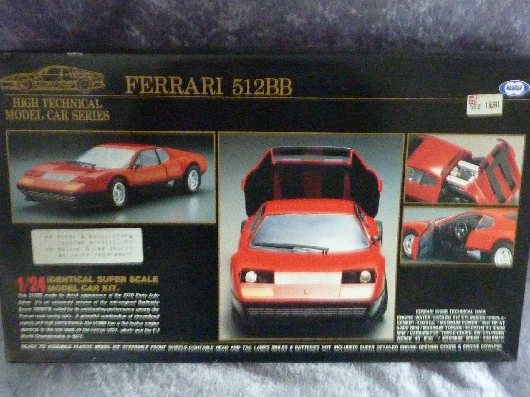 Ferrari Modellini d'auto: Ferrari 512BB 1:24 – Usato da Dürrenäsch venduto da modellautos4you