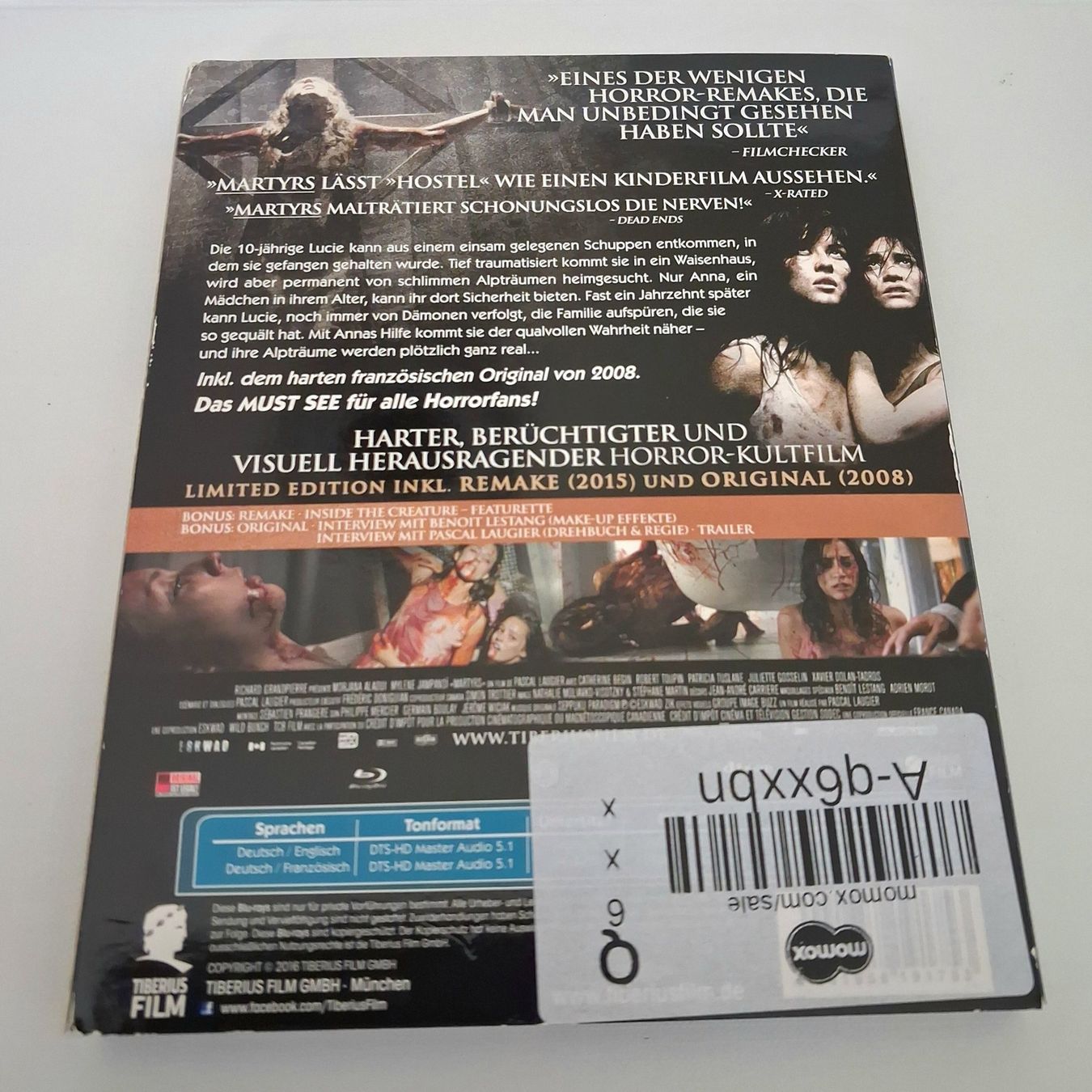 Tutti i DVDs: Martyrs - 2 Bluray's - Remake und Original in einer Box – Usato da Wilderswil venduto da Silverybrown 1