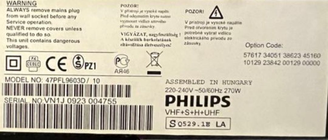 Philips Fernseher: Philips Ambilight 47" (120 cm) – Gebraucht aus Dübendorf von jor_7hs2 8